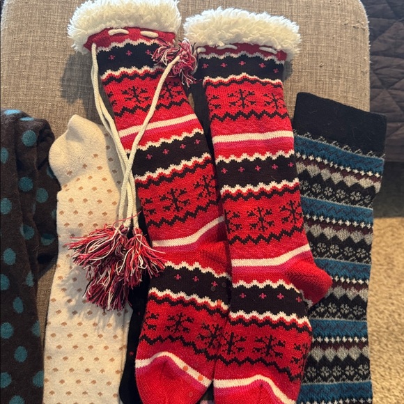 Boot Socks 8 PAIRS! Leg Warmers - Bundle Sz 6.5-8.5 warm cozy soft women’s - Picture 9 of 10